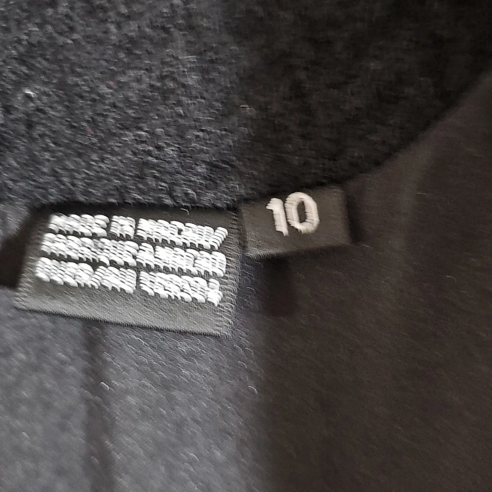Dana Buchman Wool Open Front Textured Blazer Jacket Black Size 10 - Picture 7 of 9